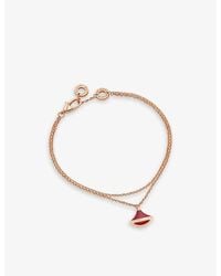 BVLGARI - Divas Dream 18Ct Rose- And Carnelian Bracelet - Lyst