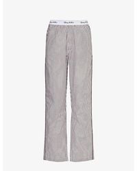 Sporty & Rich - Straight-leg Mid-rise Cotton Trousers - Lyst