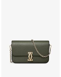 Cartier - C De Mini Leather Chain Bag - Lyst