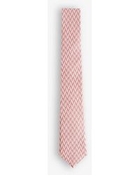 Ted Baker - Lacebt Geometric-print Silk Tie - Lyst