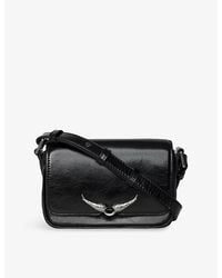 Zadig & Voltaire - Le Zazi Vintage Patent-Leather Shoulder Bag - Lyst