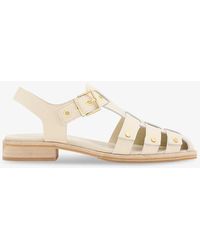AllSaints - Nelly Studded Leather Sandals - Lyst
