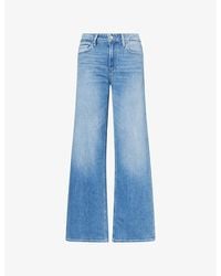 PAIGE - Tatum Wide-Leg Denim Jeans - Lyst