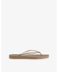 Sleeper - Square-Toe Rubber Flip-Flops - Lyst