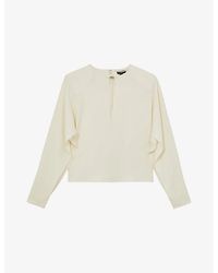 Reiss - X Atelier Luella Turn-Lock Woven Blouse - Lyst