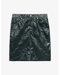 Marni - Crinkled Taffeta Mini Skirt - Lyst