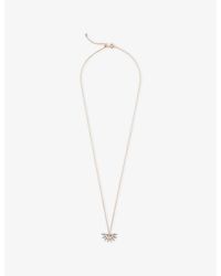 Kismet by Milka - Curvature Metal And 0.20Ct Diamond Pendant Necklace - Lyst