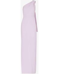 Whistles - Bethan One-shoulder Stretch-recycled-polyester Maxi Dress - Lyst