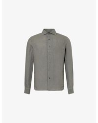 Corneliani - Long-Sleeve Regular-Fit Linen Shirt - Lyst