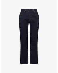 Emporio Armani - J76 Straight-Leg Stretch-Denim Jeans - Lyst