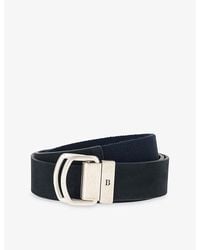BOGGI - Logo-Engraved Leather-Blend Belt - Lyst