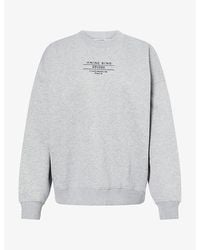 Anine Bing - Miles Relaxed-Fit Cotton-Blend Sweatshirt - Lyst