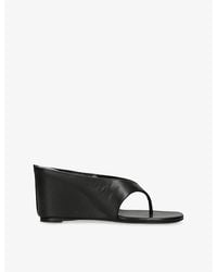 Jude - Yaga Leather Wedge Sandals - Lyst