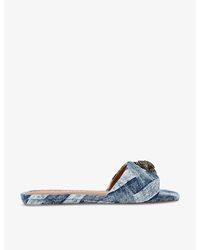 Kurt Geiger - Kensington Eagle-Head Sandals - Lyst