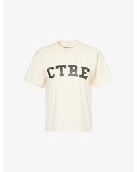 The Couture Club - Ctre Round-Neck Woven T-Shirt - Lyst