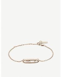 Messika - Baby Move 18ct Rose-gold And Diamond Bracelet - Lyst