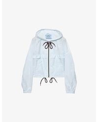 Prada - Re-Nylon Lightweight Hooded Woven Jacket - Lyst