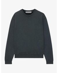 AllSaints - River Crewneck Relaxed-Fit Cotton Sweatshirt - Lyst