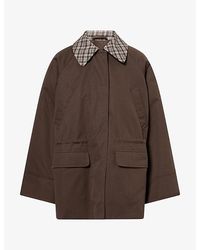 Skall Studio - Gaby Oversized Cotton Jacket - Lyst