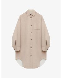 Loewe - Oversized Cut-Out Wool-Cashmere Blend Jacket - Lyst
