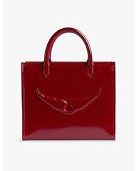 Zadig & Voltaire - Angel Patent-Leather Tote Bag - Lyst