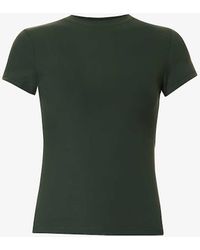 ADANOLA - Ultimate Slim-fit Stretch-woven T-shirt - Lyst