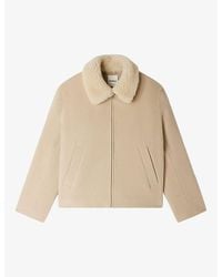 Sandro - Collared Regular-Fit Wool And Cashmere Jacket - Lyst