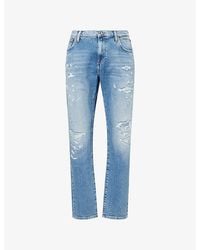 Replay - Aideen Straight-Leg Denim Jeans - Lyst