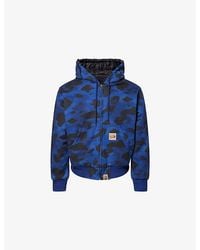 A Bathing Ape - Solid 1St Camouflage-Print Reversible Cotton Jacket - Lyst