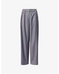 Frankie Shop - Ripley Pleated Wide-Leg Wool-Blend Trousers - Lyst