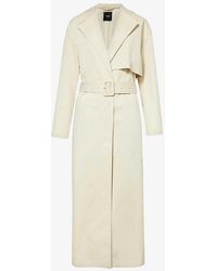 Theory - Notch-lapel Relaxed-fit Stretch-cotton Trench Coat - Lyst