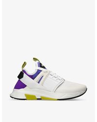Tom Ford - Jago Logo-patch Leather And Shell Low-top Trainers - Lyst