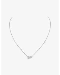 Messika - My Twin 18Ct And 0.30Ct Diamond Necklace - Lyst