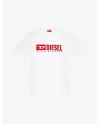 DIESEL - T-Adjust Logo-Print Relaxed-Fit Cotton T-Shirt - Lyst