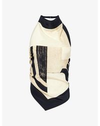 SIR. - Sona Halter-Neck Silk Top - Lyst