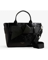 Ted Baker - Jimsa Bow-detail Faux-leather Bag - Lyst