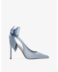 Steve Madden - Teacup Heeled Satin Courts - Lyst