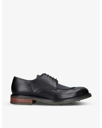 Barker Milbury Lace-up Leather Derby Shoes - Black