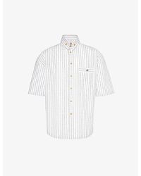 Vivienne Westwood - Krall Logo-embroidered Striped Cotton Shirt - Lyst