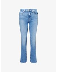 PAIGE - Cindy Ankle Slim-Leg Stretch-Denim Jeans - Lyst