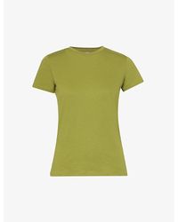 Vince - Essential Short-sleeved Cotton-jersey T-shirt - Lyst