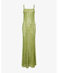 Amy Lynn - Sahar Lace Stretch-Woven Maxi Dress - Lyst