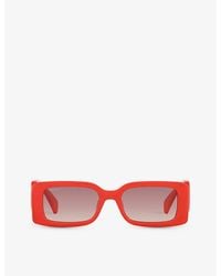 Gucci - gg1325s Rectangle-frame Acetate Sunglasses - Lyst
