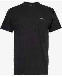 Obey - Icon Branded-print Cotton-jersey T-shirt - Lyst
