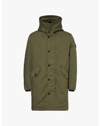 Stone Island - David Hooded Relaxed-Fit Woven-Down Jacket - Lyst