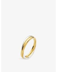Missoma - Lucy Williams Entwine 18Ct- Vermeil And Rhodium-Plated 925 Sterling Ring - Lyst