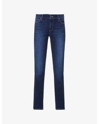 PAIGE - Brigitte Skinny Cropped High-rise Jeans - Lyst