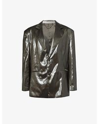 Martine Rose - Empty Notched-lapel Relaxed-fit Woven Jacket - Lyst