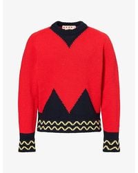 Marni - Mock-Neck Knitted Wool Jumper - Lyst