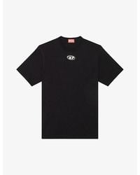 DIESEL - T-just Logo-embroidered Short-sleeve Cotton T-shirt X - Lyst
